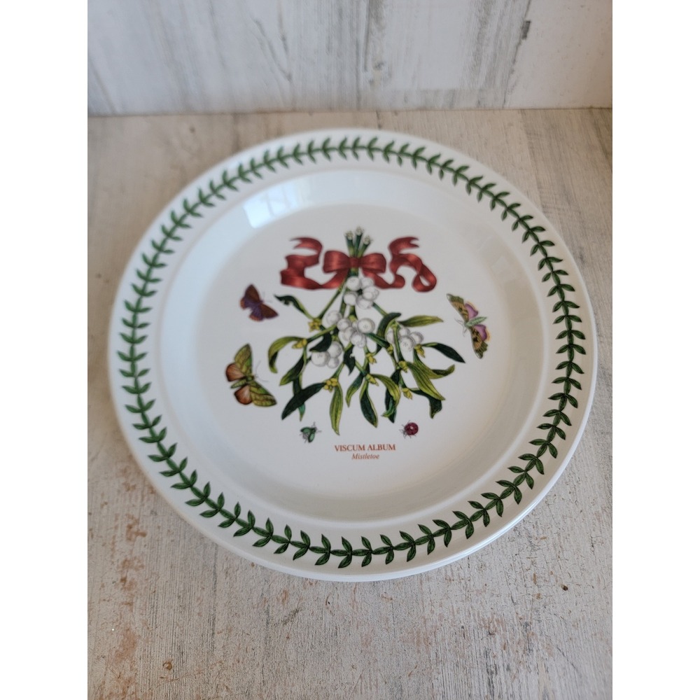 Botanic garden mistletoe 10 inch kitchen plate Portmeirion flower Xmas home